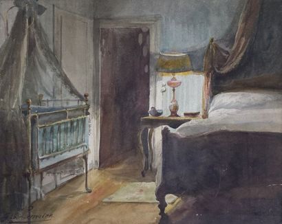 null Gabrielle LEMAIRE (1880-1976)

Vues d'intérieurs

Trois aquarelles, l'une signée...