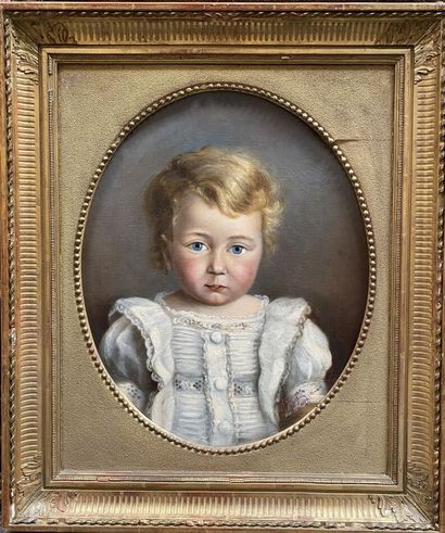 null Alice GREGOIRE (c.1840-1903)

L'enfant au yeux bleus

Huile sur toile, signée...