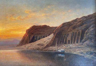 null Johannes DÜMICHEN (1833-1894)

Voilier sur le Nil devant le temple d'Abu Simbel...