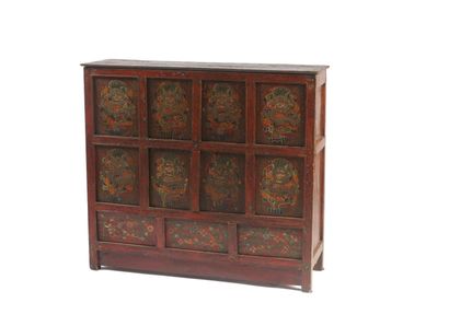 null TIBET - 20th century

Polychrome wood cabinet with six boxes in front opening...