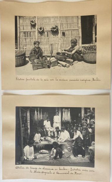 null Asie, Indochine, Vietnam, Tonkin, Amman, Hanoï. Circa 1910-1930. 

Ensemble...