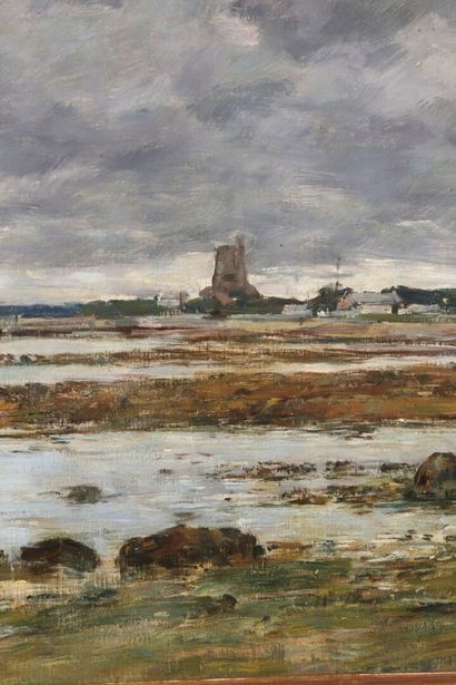 null Eugène BOUDIN (1824-1898)

Saint-Vaast-la-Hougue. The rocks and the fort, 1892

Oil...