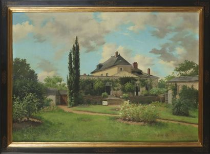 null Adolphe VAUTIER

Au jardin, massif de roses, 1877

Huile sur toile, signée et...