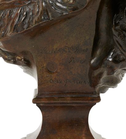 null Jean-Baptiste Carpeaux (1827-1875)

Bacchante aux roses n°2

Bronze à patine...