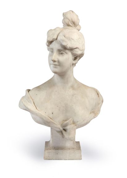 null Georges Van der Straeten (1856-1941)

Bust of a woman

White marble

Signed...