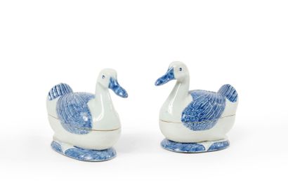 China

Pair of ducks forming a box in blue...