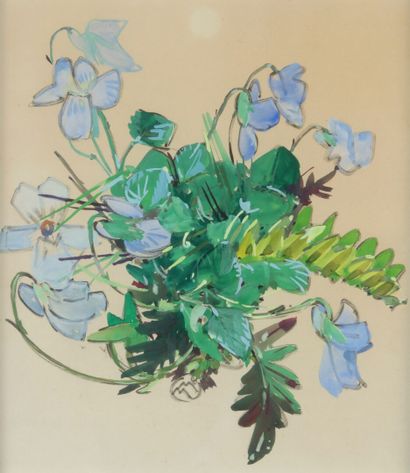 null * Mathurin MÉHEUT (1882-1958)

Cyclamens

Gouache, signed with the monogram,...