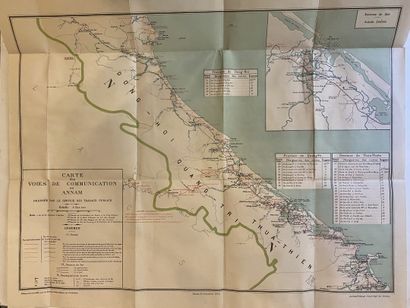 null Ensemble de carte sur l'Indonésie comprenant : Carte des environs de Saigon...