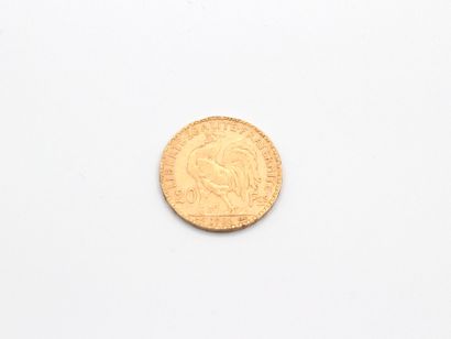 null Coin of 20 Francs gold 1906.

Weight: 6.44 g