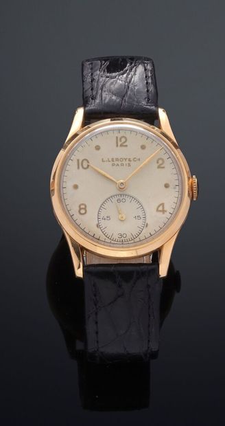 LEROY

No. 23394

Bracelet watch in 18k (750)...