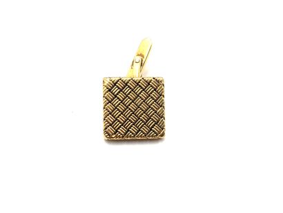 Cufflink in yellow gold 750 thousandth, the...
