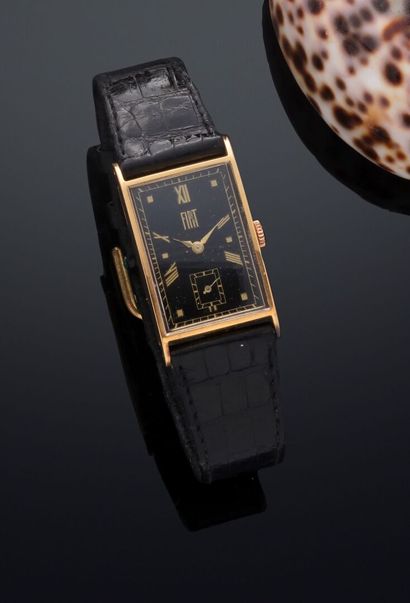 FIAT

Bracelet watch in 18k (750) gold. Rectangular...
