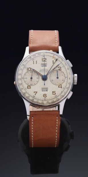 null ANGELUS

Chronodato

No. 239884

Stainless steel wrist chronograph with double...