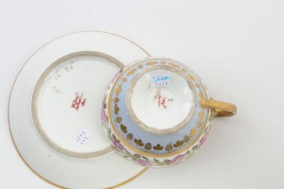 null Sèvres

Tasse à thé et sa soucoupe en porcelaine à décor polychrome de guirlandes...