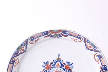 null DELFT

Earthenware plate decorated in blue, green and red in the center of a...