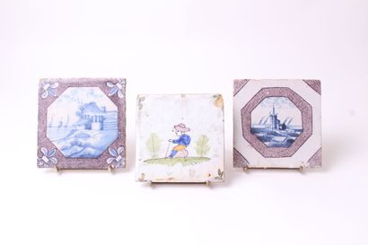 null NEVERS AND DELFT

Three earthenware tiles decorated with a man sitting on a...