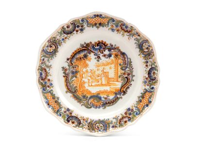 null MARSEILLE

Plate with contoured edge in earthenware with decoration in orange...