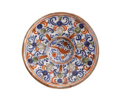 EMILIE ROMAGNE 
Round earthenware dish with...