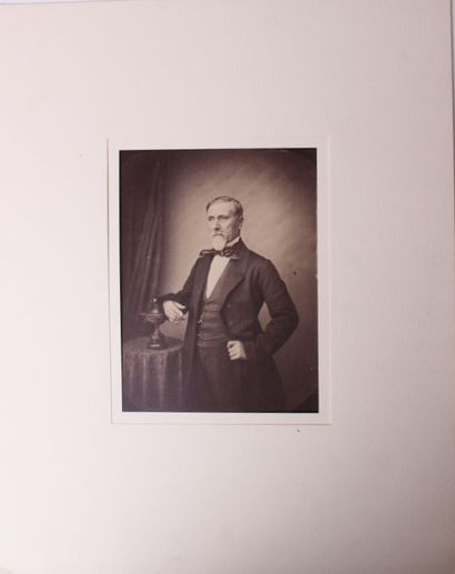 null Photography. Portraits of men, personalities. Circa 1857-1860. 

Set of six...