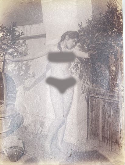 null Wilhelm VON GLOEDEN (1856-1931). 

Deux études de nus féminins. Circa 1900....