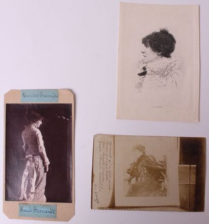 null Photographie, cartes postales, Sarah Bernhardt. Circa 1870-1900. 

Ensemble...