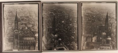 null Aerial photograph. Circa 1919. 

Photographic album composed of nine silver...