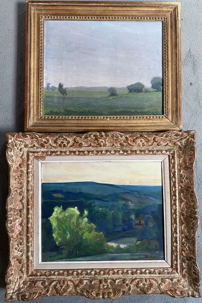 null Gabriel VENET (1884-1954)

Quatre huiles sur toiles représentant des vues de...