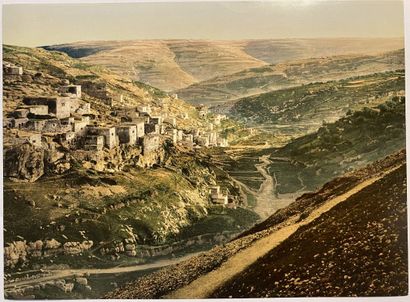 null Photographies orientalistes (Palestine, Israël, ). 

Ensemble de dix photochromies....