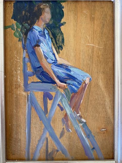 null André NIVARD (1880-1969)

Trois huiles sur panneau représentant une femme debout...