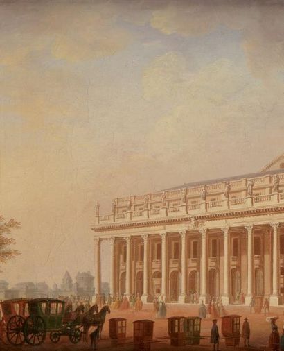 Pierre-Charles DANDRILLON (Paris 1757 - 1812) Entrée du Grand Théâtre de Bordeaux...