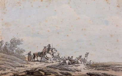 Jacques François SWEBACH DESFONTAINES (Metz 1769 - Paris 1823) Soldats se rendant...