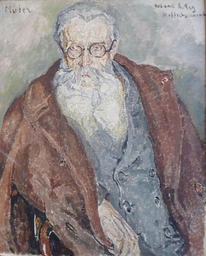 MARIE MELA MUTER (VARSOVIE 1876-1967 PARIS) Portrait de M. Rey. Huile sur toile....