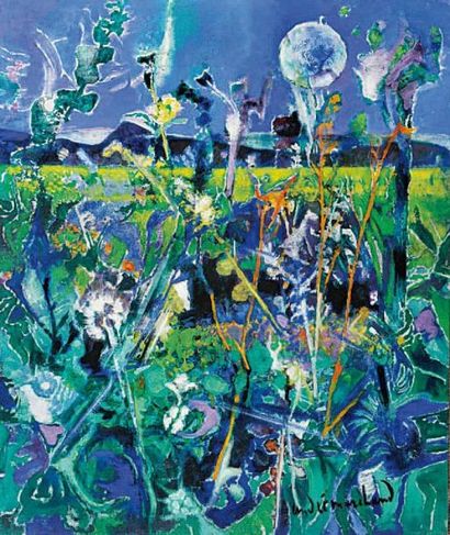 ANDRÉ MARCHAND (AIX EN PROVENCE 1907-1997 PARIS) La joie de l'herbe, l'été, Provence....