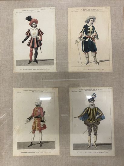 null TWO ENGRAVINGS representing characters in costume. From the Guy Demazet collection...