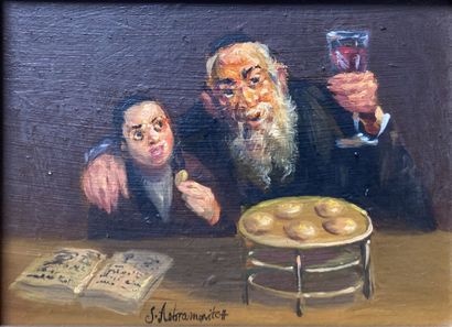 null School of the 19th century (Aebramovitch)

Jewish festival 

Oil on cardboard,...