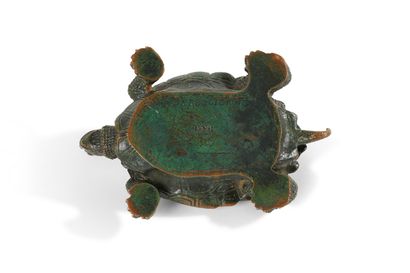 null Antoine Louis BARYE (1796-1875)

Turtle 

Proof in bronze with brown patina....