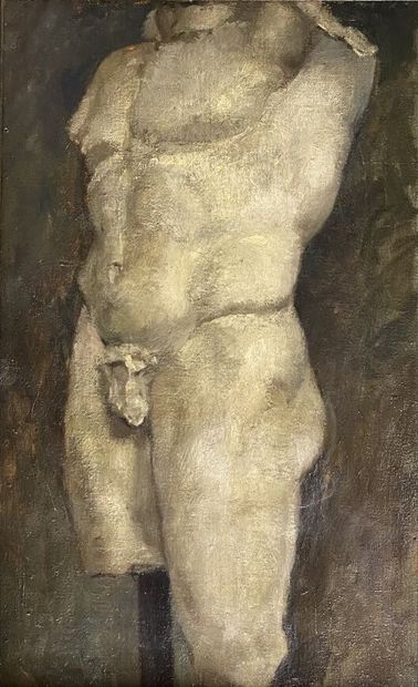 null Raphaël FALCOU (1862-1949)

Buste à l'antique 

Huile sur toile 

81 x 50 cm...