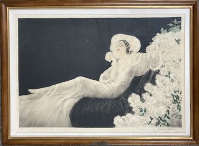 null Louis ICART (1888-1950)

Young woman with flowers

Lithograph, signed in pencil...