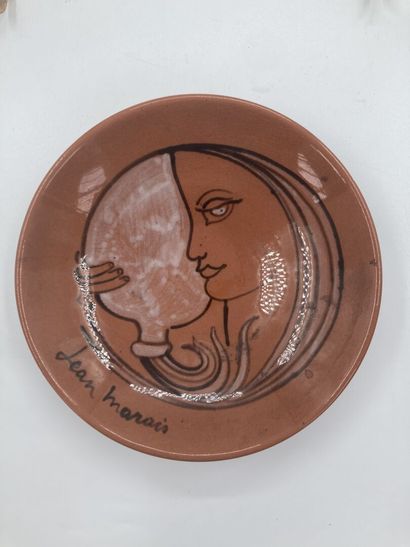 null Jean MARAIS (1913-1998)

Enamelled terracotta dish decorated with a woman with...