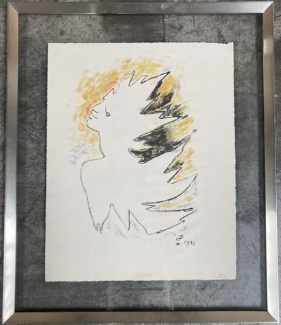 null Jean COCTEAU (1889-1963)

Under the coat of fire

Lithograph, signed lower right...