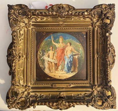 null Ernest MEISSONIER (1815-1891)

Allegorical scene

Oil on panel, signed at the...