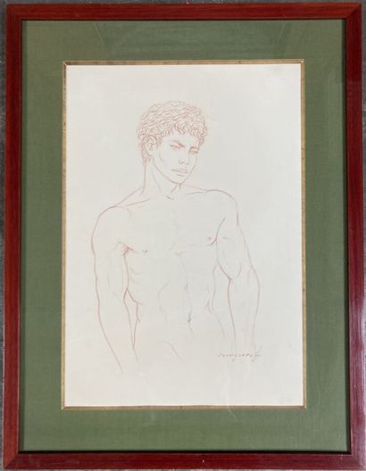 null Anatola SOUNGOUROFF (1911-1982)

Portrait d'homme en buste 

Sanguine sur papier,...