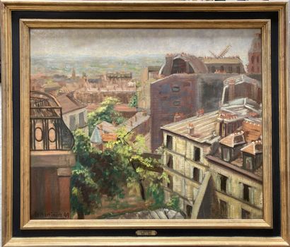 null 20th Century School - La Martinière 

Paris, View of Montmartre, 1949

Oil on...