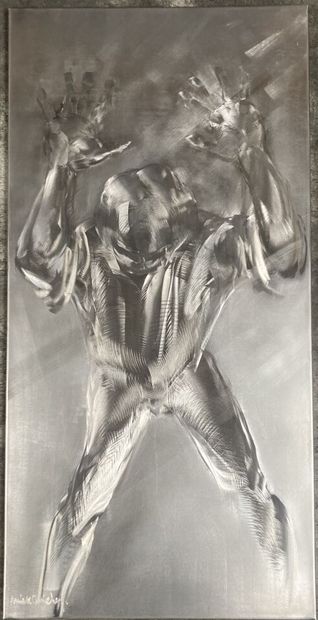 null Mick MICHEYL (1922-2019)

Le miroir de Cocteau 

Plaque en acier gravé, signée...