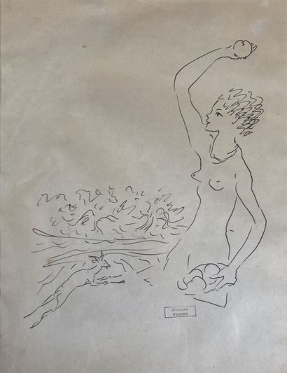 null Marcel VERTES (1895-1961)

Femme au chat ; Femme à la pomme

Stylo bille sur...