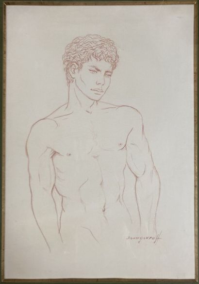 null Anatola SOUNGOUROFF (1911-1982)

Portrait of a man in bust 

Sanguine on paper,...