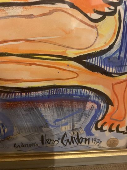 null LOretta Henri GODON 

Todo Canino, 1972

Watercolor and gouache on paper, signed...