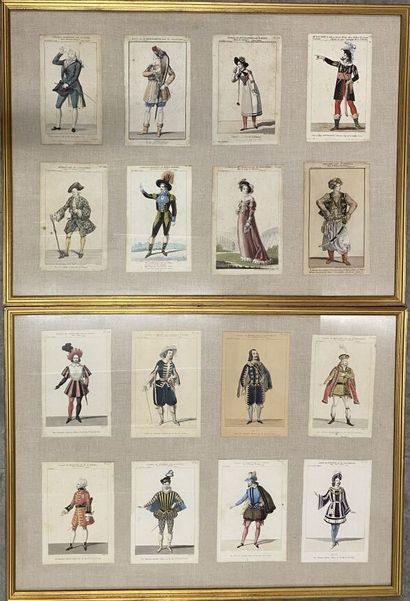 null TWO ENGRAVINGS representing characters in costume. From the Guy Demazet collection...