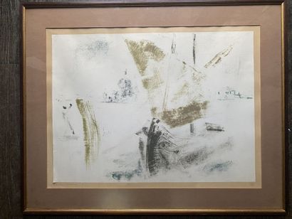 null André MASSON (1896-1987)

Abstract composition 

Lithograph, signed in the frame...
