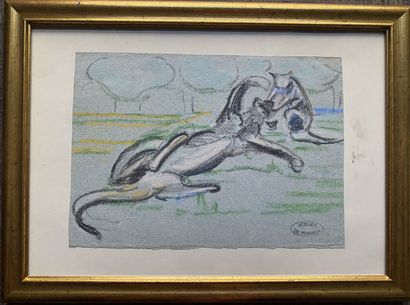null Gaston SIMOES DE FONSECA (1874-1943)

Cats 

Pastel on blue paper. Bears the...